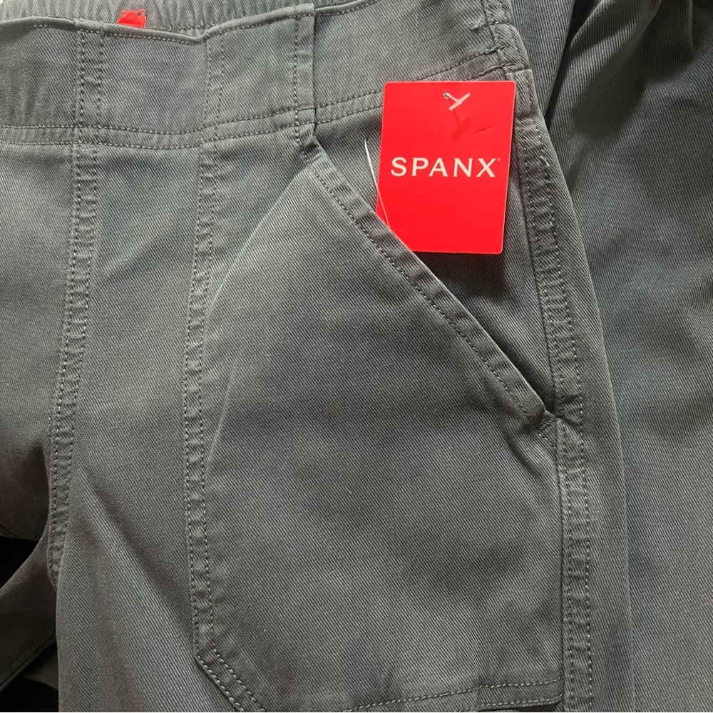 Spanx Jogger Pants Stretch Twill Cargo - Picture 8 of 11